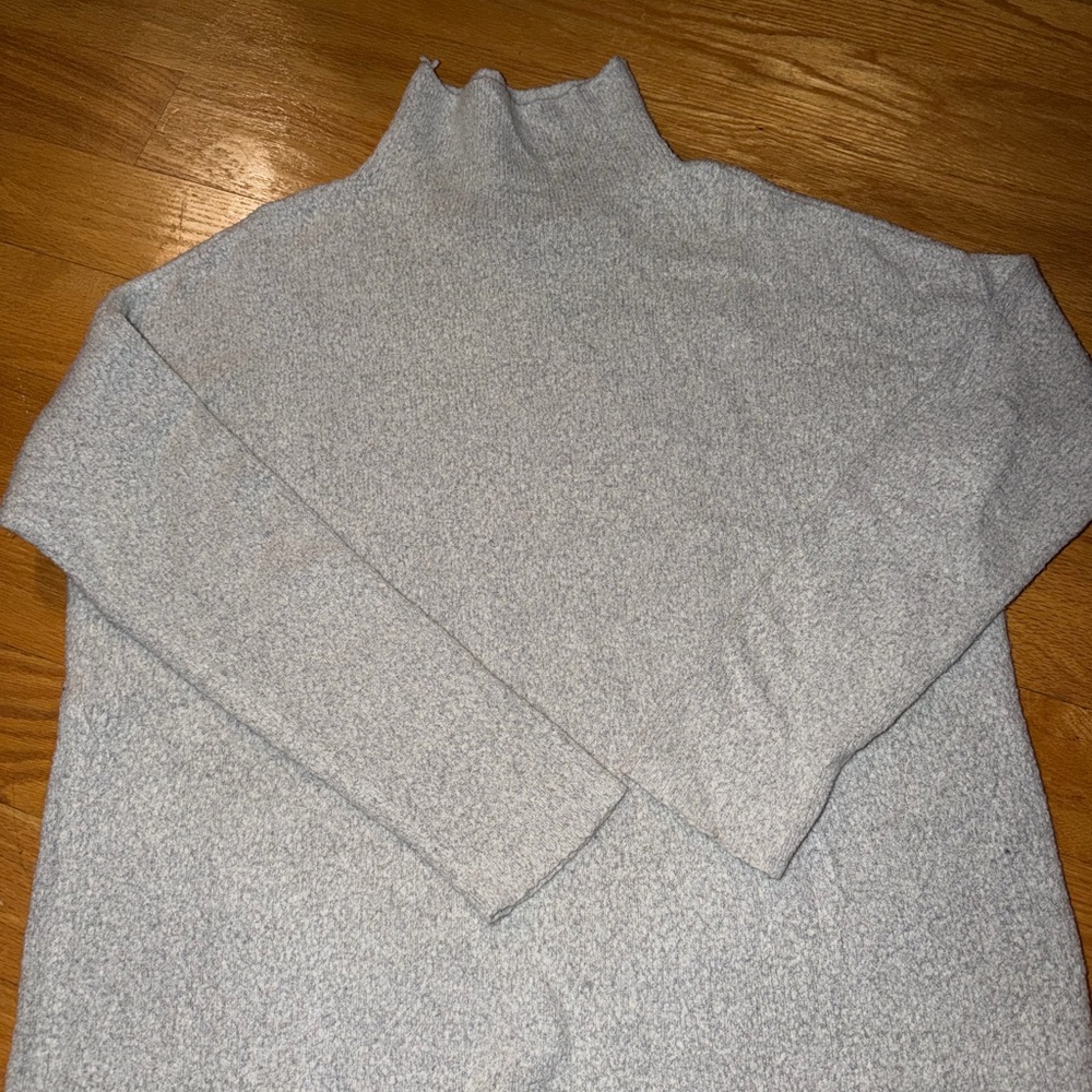 French Connection Women’s Light Gray Turtleneck Sweater